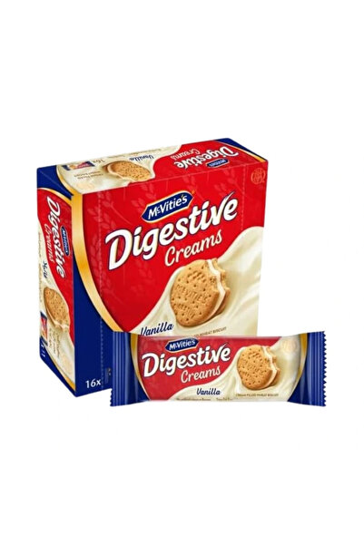 McVities Digestive Creams vanilla Cream Filled Wheat Biscuit- 12X40gms