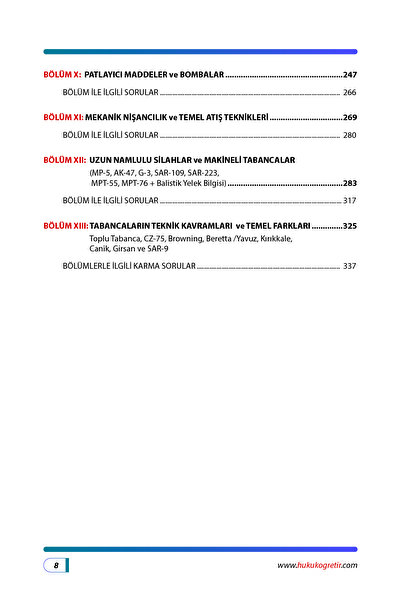 hukuk öğretir 2027 Misyon Koruma Sınavı Silah Bilgisi Konu Anlatımı + Soru bankası