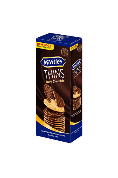 McVities McVitie's Thins Dark Chocolate Biscuit- 150gms