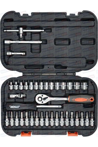 yato 1/4” socket set 38 pieces with ratchet