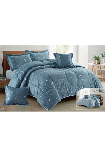 alzawia مفرش نفرين مايكروفايبر صيفي قماش بارد 8قطع لحاف مقاس 230×250سم