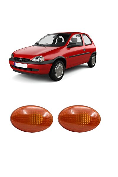 cme parts Opel Corsa B Kasa 1993 -2000 Uyumlu Sağ + Sol Takım Sarı Çamurluk S...