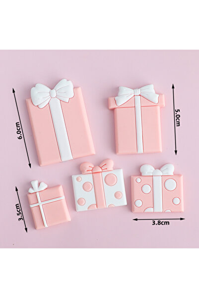 Choice قطعة واحدة هدية وردية، 5 قطع زينة كعكة على شكل دب ثلاثي الأبعاد جديد، ...