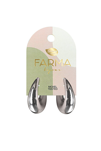 Farma Bijoux Pharma Peugeot Large Oval Medical Earring 30mm Silver