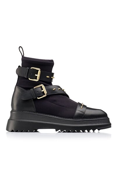 Musette - Women's Boots, KEIRA A94, Leather/Textile, Black, 39 EU