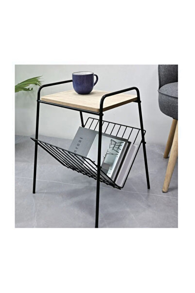 Lumi LUXURY Masuta Auxiliara Metalica cu Suport Carti sau Reviste 36x29x46cm