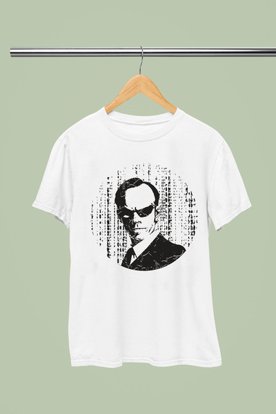 MAGORS تي شيرت قطني مطبوع عليه THE MATRIX بأكمام قصيرة وقصة عادية