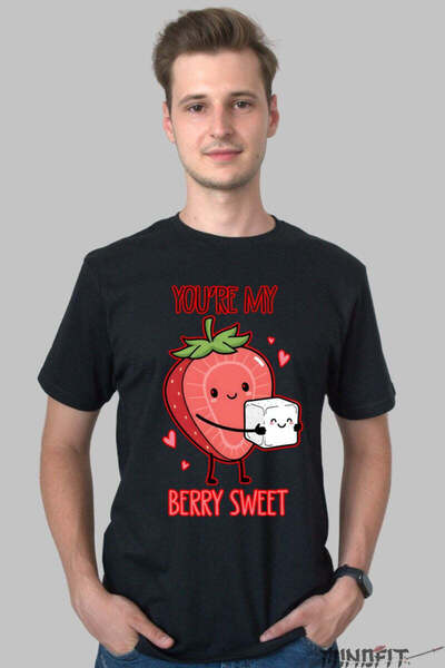 GILDAN Tricou Valentine S Day Cuplu You Re My Berry Sweet Barbat