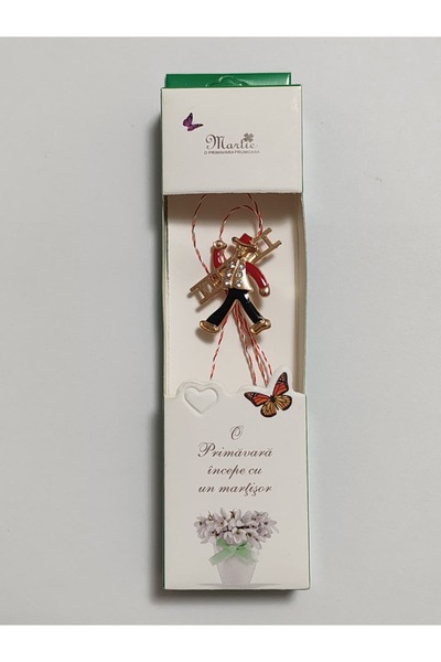 OEM Κομψά μαρτιζέρ σε κουτί με μεταλλική καρφίτσα και κορδόνι 6 και ανοιξιάτι...