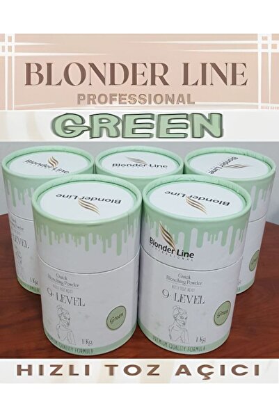 Blonder Line Yüksek Performanslı Hızlı Toz Saç Açıcı 1 kg x 5 Adet