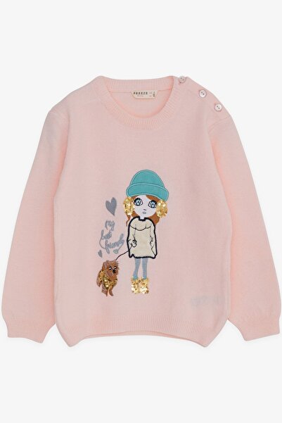 Breeze Girl's Knitwear Sweater Sequined Embroidered Girl Printed 1.5-5 Years,...