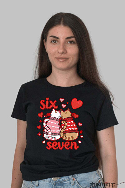 GILDAN Ημέρα του Αγίου Βαλεντίνου Ζευγάρι Έξι και Επτά Γατάκια σε Αγάπη Γυναι...