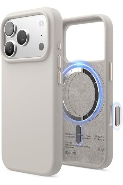 Elago غطاء حماية من السيليكون السائل Mag لهاتف iPhone 17 Pro Max [تحكم بالكام...