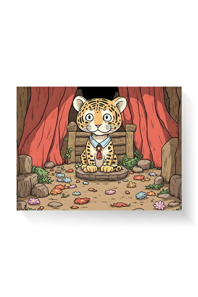 Printees Tablou stil Anime- Tigru elev - Canvas pe șasiu