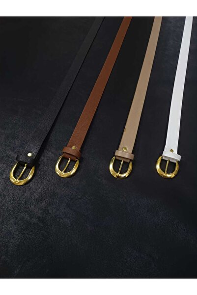 RODEO Pachet de 4 produse: Curea subțire pentru femei cu basic catarame, cure...