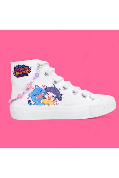 amazoondesing Cats Girls Printed Bead Design Detailed Girls' Sports Shoes and...