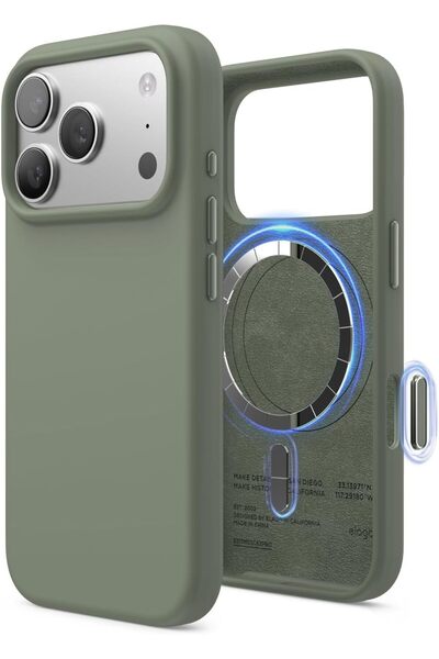 Elago غطاء حماية من السيليكون السائل Mag لهاتف iPhone 17 Pro Max [تحكم بالكام...