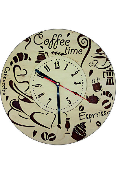 Amco Morning Coffee Wall Clock 30 x 30 x 2.5 cm