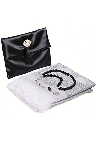 Generic Ramadan Prayer Mat 3-Piece Set with Tasbih & Storage Bag, Prayer Rug ...