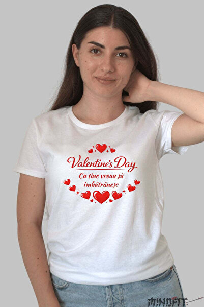 GILDAN Tricou Valentine S Day Cu Tine Vreau Sa Imbatrinesc Dama
