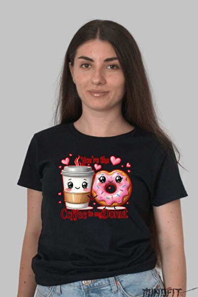 GILDAN Valentine's Day Couple Coffee To My Donut Women's T-Shirt