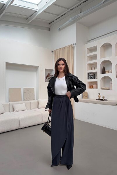 mylove Pareo Modal Trousers Anthracite