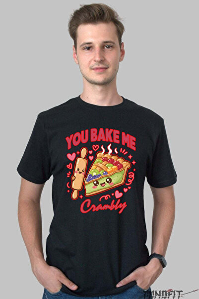 GILDAN Tricou Valentine S Day Cuplu You Bake Me Crambly Barbat