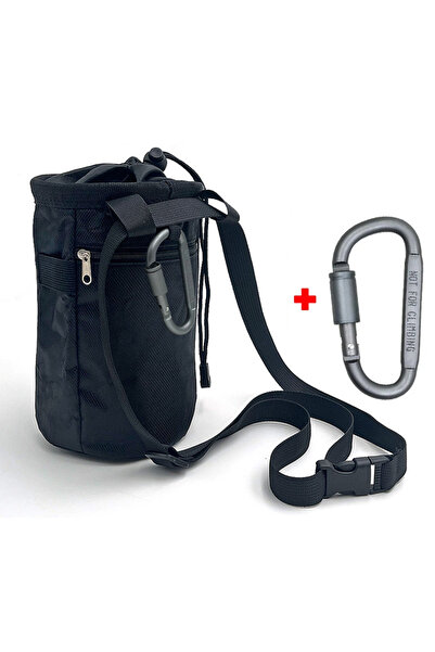 Choice حقيبة رمادية مزودة بخطاف، مصنوعة من المغنيسيوم، حقيبة طباشير لتسلق الص...