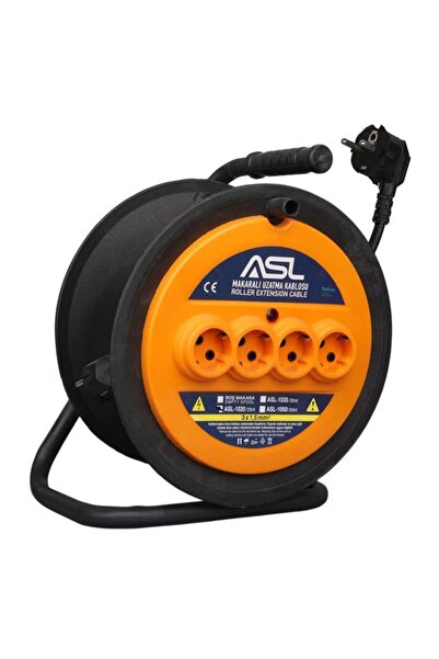 ASL -1020 20 Meter 4 Socket Reel Extension Cord 3000W 3X1.5Mm