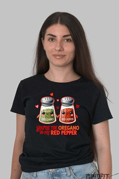 GILDAN Tricou Valentine S Day Cuplu You Re The Oregano To My Red Pepper Dama