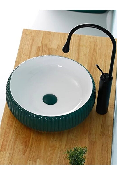 Fualora Seramik Çanak Lavabo Batarya Deliksiz 40*40*13 cm