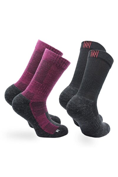 NORFOLK Leonardo Kids Merino Wool Outdoor Hiking Children's Socks 2 Pack