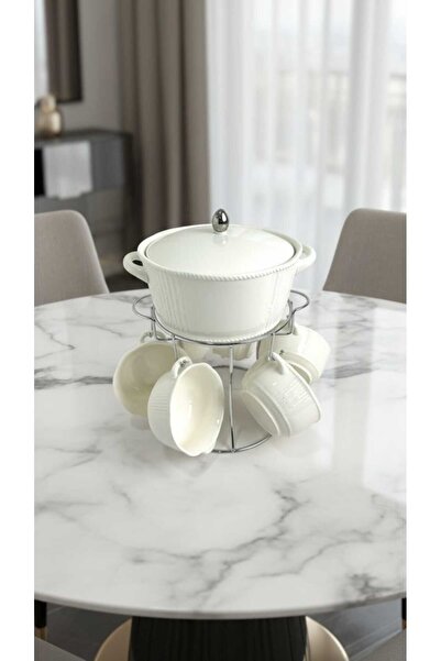 Generic Set of 8 soup bowls with a unique and elegant design and serving bowls.