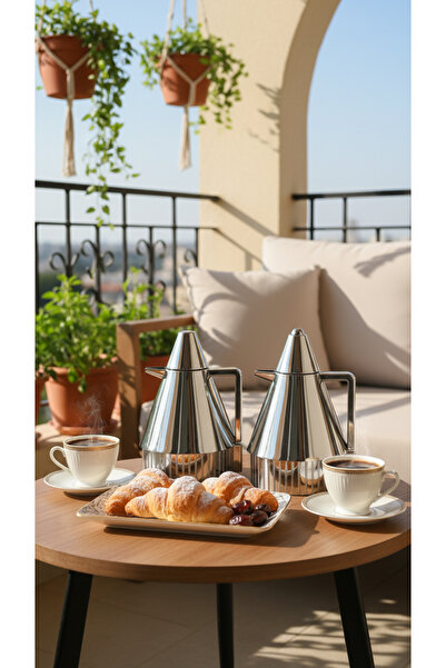 Generic 1 liter tea and coffee thermos set