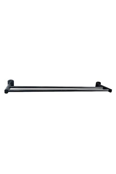 sanotechnik Double Towel Holder, Matte Black, Sanotechnick