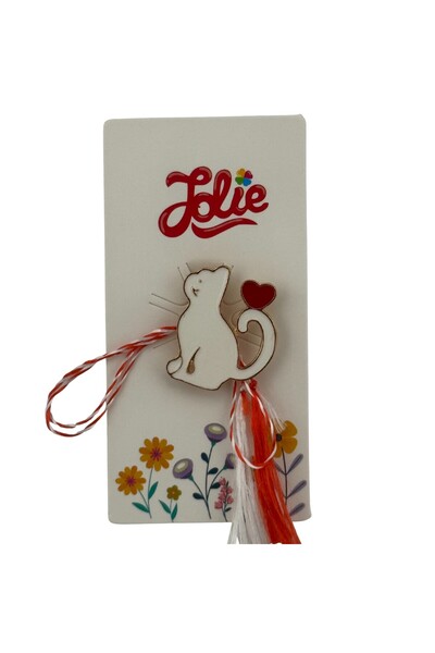 JOLIE Martisor for children, Jolie, Metal Material, Cardboard Packaging with ...