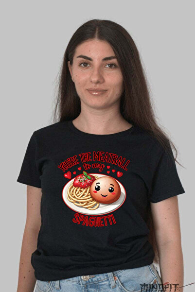 GILDAN Tricou Valentine S Day Cuplu You Re The Meatball To My Spaghetti Dama
