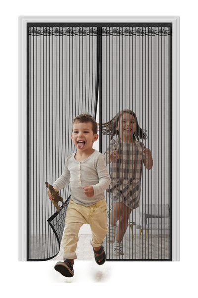 RAWAID باب شبكي مغناطيسي للحماية من الحشرات، ستارة شبكية متينة مزودة بمغناطيس...