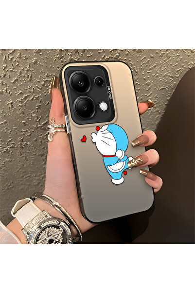 Hontinga غطاء سيليكون نحيف مقاوم للصدمات بنمط دورايمون متوافق مع هاتف Redmi N...