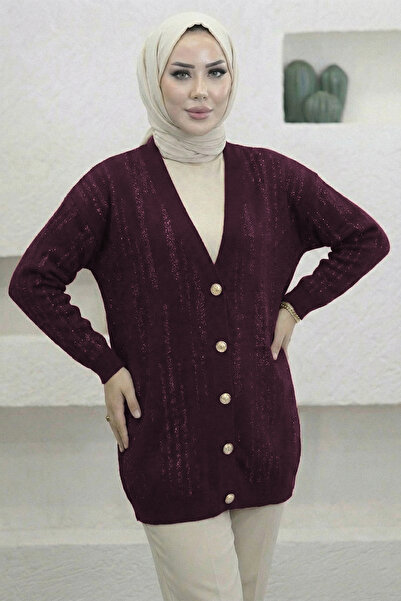 My City 44195 - Stylish Comfortable Glittery Buttoned Thin Cotton Fabric Wome...