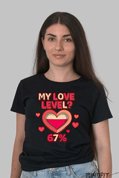 GILDAN Tricou Valentine S Day My Love Level 67 Dama