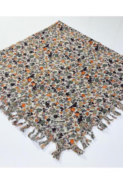 Firuze Pânză de brânză cu mărgele și model în formă de stele 06115-02