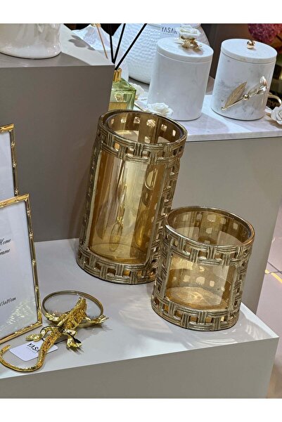 YASAR CONCEPT Candora Metal Mumluk Set