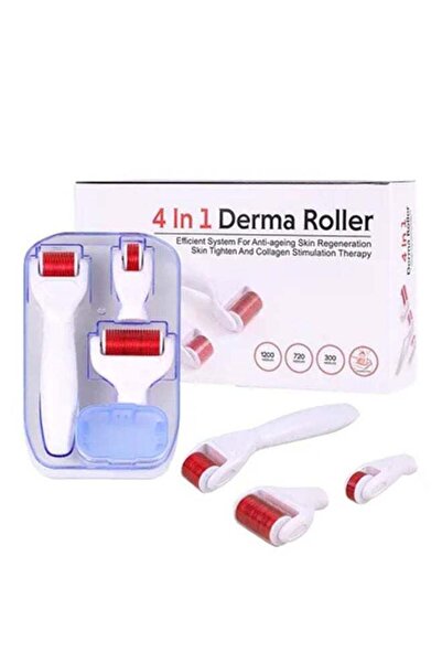 Derma Roller Aurora Beauty ديرمارولر 4 في 1 للعناية الكاملة بالبشرة