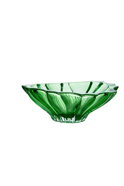 Bohemia Green Bowl Plantica fruit bowl 33 cm, Crystal