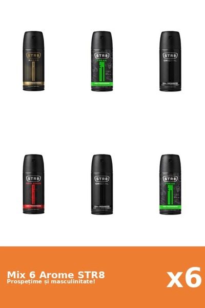 str8 Set 6 Mix STR8: 1x Ahead, 2x FR34K, 2x Original, 1x Red Code