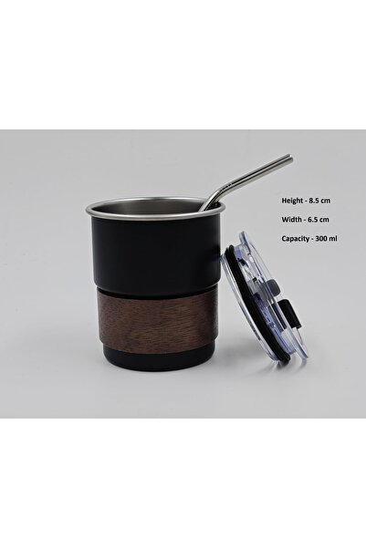 Generic Insulated Stainless Steel Tumbler Beverage Mug with Lid & Steel Straw...