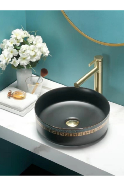 Fualora Seramik Çanak Lavabo Batarya Deliksiz 40*40*13 cm