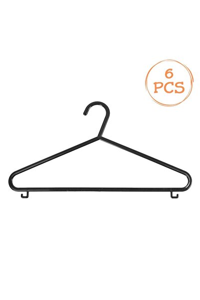 OEM Black Plastic Hanger 35cm - 6pcs