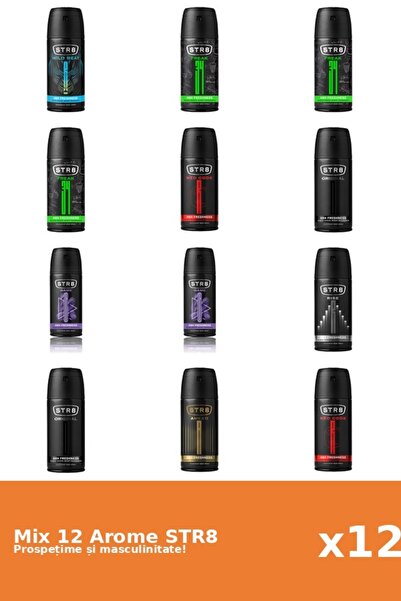 str8 Set 12 Mix STR8: 1x Ahead, 3x FR34K, 2x Game, 2x Original, 2x Red Code, ...